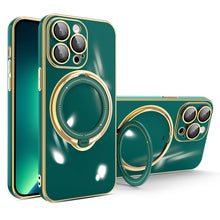 Load image into Gallery viewer, Multifunction Electroplating MagSafe Holder Phone Case, For iPhone SE 2022 / 2020 / 8 / 7, For iPhone 13 Pro Max, For iPhone 13 Pro, For iPhone 13, For iPhone 12, For iPhone 12 Pro Max, For iPhone 11 Pro Max, For iPhone 11