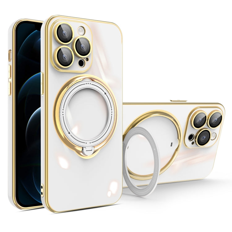 Multifunction Electroplating MagSafe Holder Phone Case, For iPhone SE 2022 / 2020 / 8 / 7, For iPhone 13 Pro Max, For iPhone 13 Pro, For iPhone 13, For iPhone 12, For iPhone 12 Pro Max, For iPhone 12 Pro, For iPhone 11 Pro Max