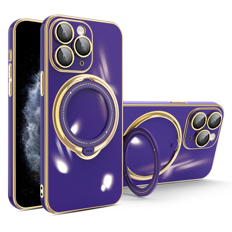 Multifunction Electroplating MagSafe Holder Phone Case, For iPhone 11 Pro, For iPhone XS / X, For iPhone XR, For iPhone XS Max, For iPhone 8 Plus / 7 Plus