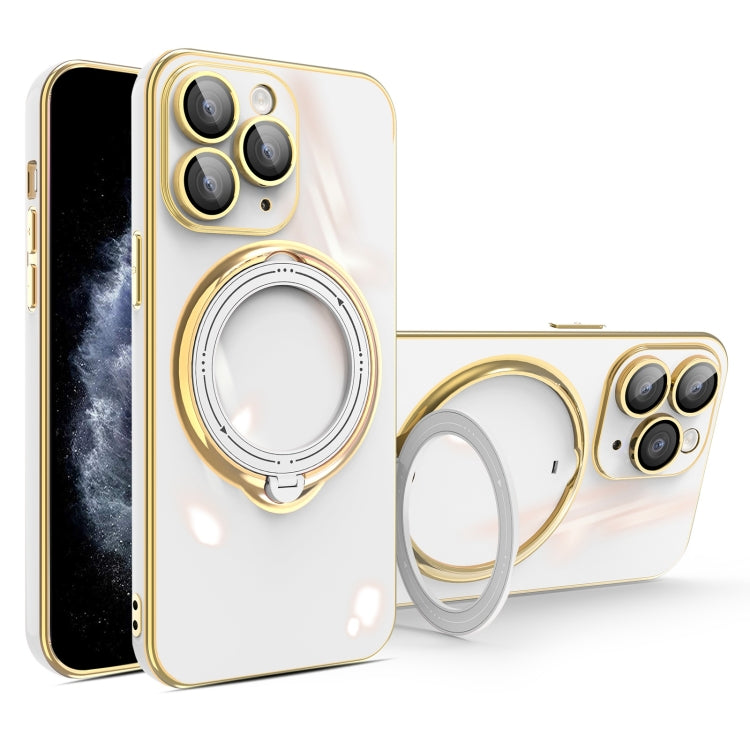 Multifunction Electroplating MagSafe Holder Phone Case, For iPhone 11 Pro, For iPhone XS / X, For iPhone XR, For iPhone XS Max, For iPhone 8 Plus / 7 Plus