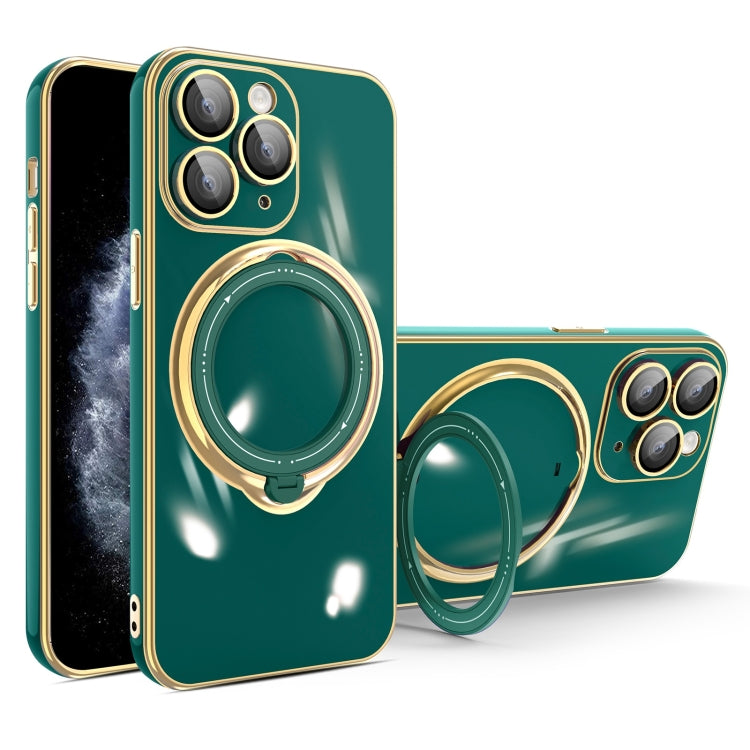 Multifunction Electroplating MagSafe Holder Phone Case, For iPhone 11 Pro, For iPhone XS / X, For iPhone XR, For iPhone XS Max, For iPhone 8 Plus / 7 Plus