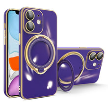 Load image into Gallery viewer, Multifunction Electroplating MagSafe Holder Phone Case, For iPhone 11, For iPhone 11 Pro, For iPhone XS / X, For iPhone XR, For iPhone XS Max, For iPhone 8 Plus / 7 Plus
