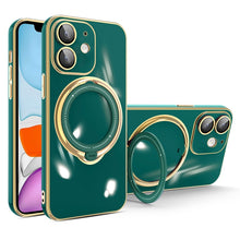 Load image into Gallery viewer, Multifunction Electroplating MagSafe Holder Phone Case, For iPhone 11, For iPhone 11 Pro, For iPhone XS / X, For iPhone XR, For iPhone XS Max, For iPhone 8 Plus / 7 Plus