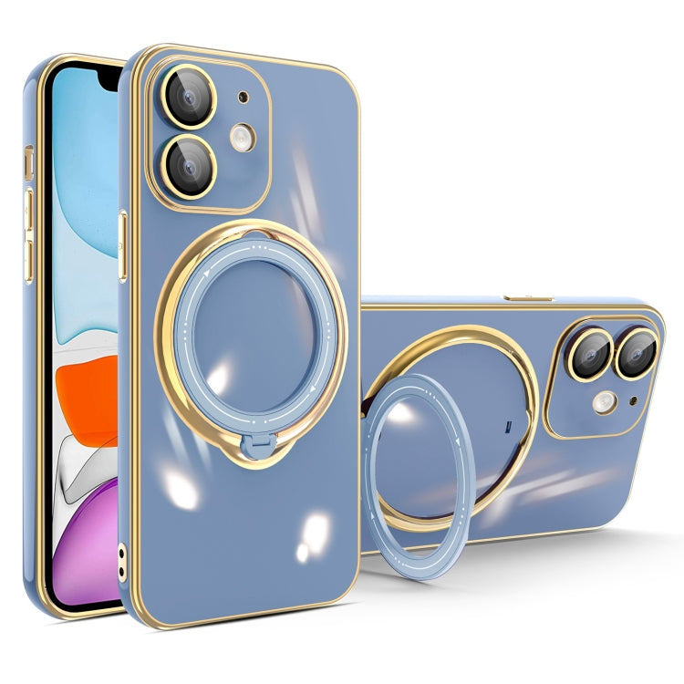 Multifunction Electroplating MagSafe Holder Phone Case, For iPhone 11, For iPhone 11 Pro, For iPhone XS / X, For iPhone XR, For iPhone XS Max, For iPhone 8 Plus / 7 Plus