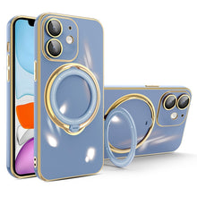 Load image into Gallery viewer, Multifunction Electroplating MagSafe Holder Phone Case, For iPhone 11, For iPhone 11 Pro, For iPhone XS / X, For iPhone XR, For iPhone XS Max, For iPhone 8 Plus / 7 Plus