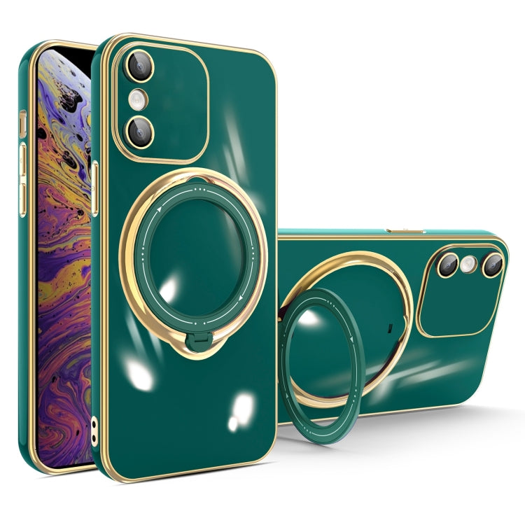 Multifunction Electroplating MagSafe Holder Phone Case, For iPhone 11 Pro, For iPhone XS / X, For iPhone XR, For iPhone XS Max, For iPhone 8 Plus / 7 Plus