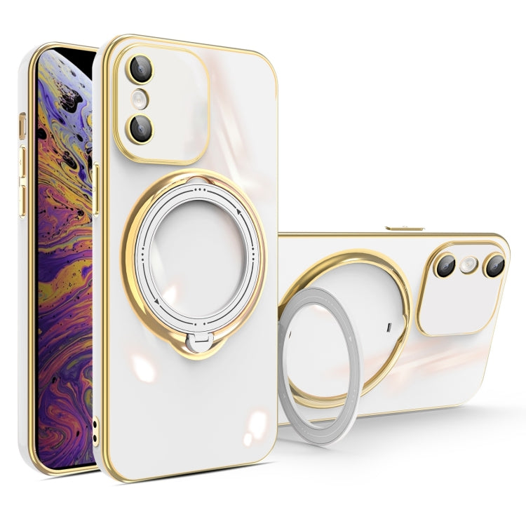 Multifunction Electroplating MagSafe Holder Phone Case, For iPhone 11 Pro, For iPhone XS / X, For iPhone XR, For iPhone XS Max, For iPhone 8 Plus / 7 Plus