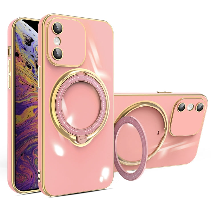 Multifunction Electroplating MagSafe Holder Phone Case, For iPhone 11 Pro, For iPhone XS / X, For iPhone XR, For iPhone XS Max, For iPhone 8 Plus / 7 Plus