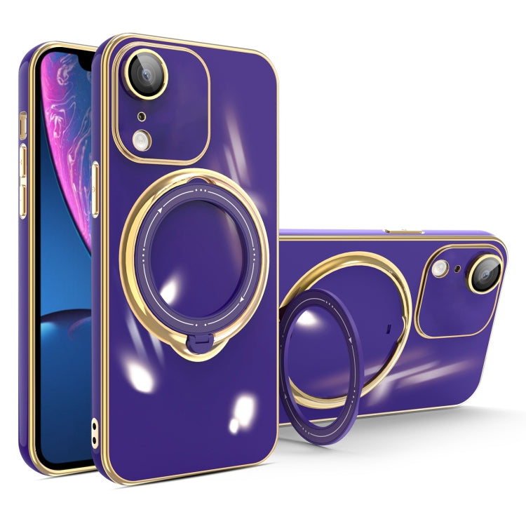 Multifunction Electroplating MagSafe Holder Phone Case, For iPhone 11 Pro, For iPhone XS / X, For iPhone XR, For iPhone XS Max, For iPhone 8 Plus / 7 Plus