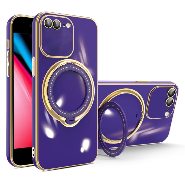 Multifunction Electroplating MagSafe Holder Phone Case, For iPhone 11, For iPhone 11 Pro, For iPhone XS / X, For iPhone XR, For iPhone XS Max, For iPhone 8 Plus / 7 Plus