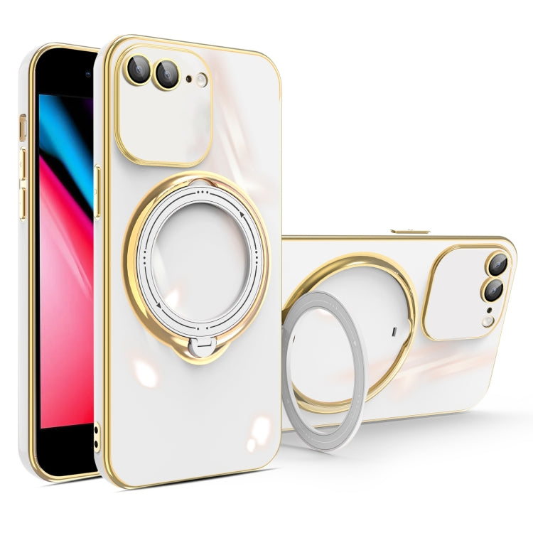 Multifunction Electroplating MagSafe Holder Phone Case, For iPhone 11, For iPhone 11 Pro, For iPhone XS / X, For iPhone XR, For iPhone XS Max, For iPhone 8 Plus / 7 Plus