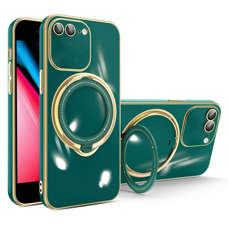 Multifunction Electroplating MagSafe Holder Phone Case, For iPhone 11, For iPhone 11 Pro, For iPhone XS / X, For iPhone XR, For iPhone XS Max, For iPhone 8 Plus / 7 Plus