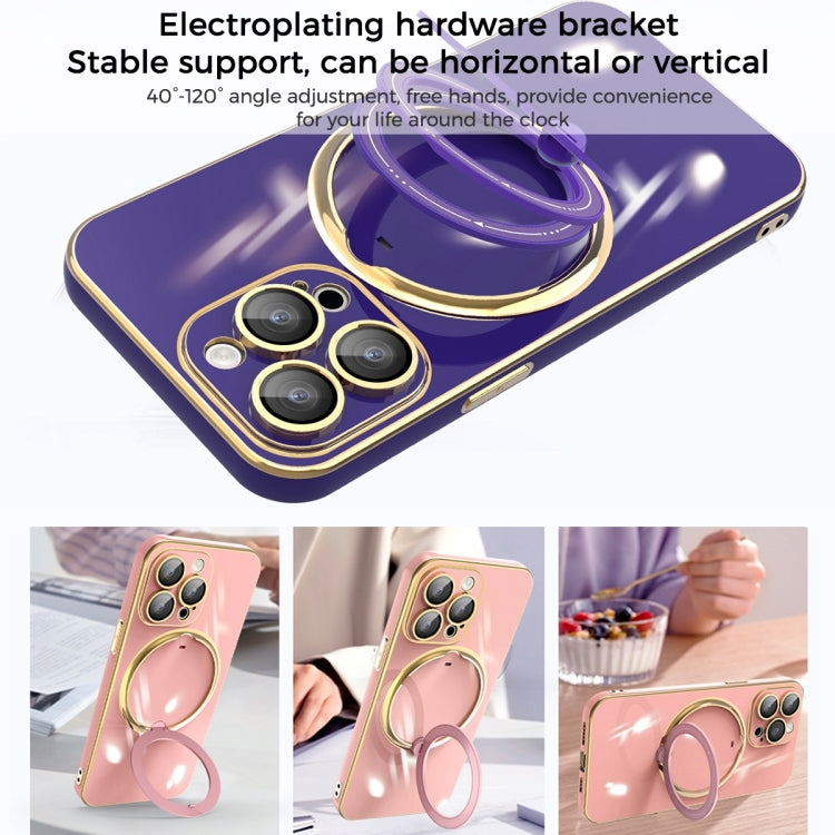 Multifunction Electroplating MagSafe Holder Phone Case, For iPhone SE 2022 / 2020 / 8 / 7, For iPhone 13 Pro Max, For iPhone 13 Pro, For iPhone 13, For iPhone 12, For iPhone 12 Pro Max, For iPhone 11 Pro Max, For iPhone 11
