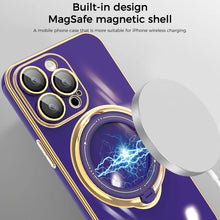 Load image into Gallery viewer, Multifunction Electroplating MagSafe Holder Phone Case, For iPhone SE 2022 / 2020 / 8 / 7, For iPhone 13 Pro Max, For iPhone 13 Pro, For iPhone 13, For iPhone 12, For iPhone 12 Pro Max, For iPhone 11 Pro Max, For iPhone 11