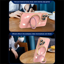 Load image into Gallery viewer, Multifunction Electroplating MagSafe Holder Phone Case, For iPhone 11 Pro, For iPhone XS / X, For iPhone XR, For iPhone XS Max, For iPhone 8 Plus / 7 Plus