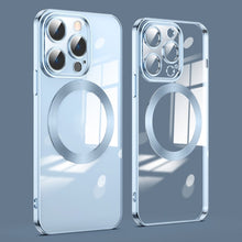 Load image into Gallery viewer, Lens Protector MagSafe Electroplated Phone Case, For iPhone 15 Pro Max, For iPhone 15 Pro, For iPhone 15 Plus, For iPhone 15