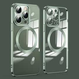 Lens Protector MagSafe Electroplated Phone Case, For iPhone 15 Pro Max, For iPhone 15 Pro, For iPhone 15 Plus, For iPhone 15