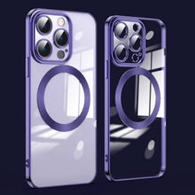 Load image into Gallery viewer, Lens Protector MagSafe Electroplated Phone Case, For iPhone 15 Pro Max, For iPhone 15 Pro, For iPhone 15 Plus, For iPhone 15