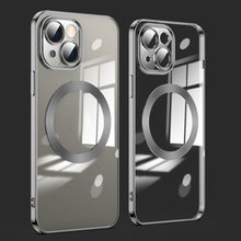 Load image into Gallery viewer, Lens Protector MagSafe Electroplated Phone Case, For iPhone 15 Pro Max, For iPhone 15 Pro, For iPhone 15 Plus, For iPhone 15