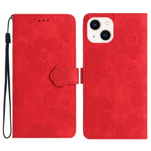 Load image into Gallery viewer, Flower Embossing Pattern Leather Phone Case, For iPhone 13 Pro, For iPhone 13