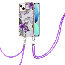Load image into Gallery viewer, Electroplating Pattern IMD TPU Shockproof Case with Neck Lanyard, For iPhone 16 Pro Max, For iPhone 16 Pro, For iPhone 16 Plus, For iPhone 16, For iPhone 15 Pro Max, For iPhone 15 Pro, For iPhone 15 Plus, For iPhone 15