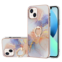 Load image into Gallery viewer, Electroplating Pattern IMD TPU Shockproof Case with Rhinestone Ring Holder, For iPhone 16 Pro Max, For iPhone 16 Pro, For iPhone 16 Plus, For iPhone 16, For iPhone 15 Pro Max, For iPhone 15 Pro, For iPhone 15 Plus, For iPhone 15