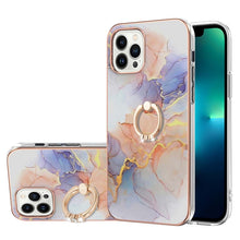 Load image into Gallery viewer, Electroplating Pattern IMD TPU Shockproof Case with Rhinestone Ring Holder, For iPhone 16 Pro Max, For iPhone 16 Pro, For iPhone 16 Plus, For iPhone 16, For iPhone 15 Pro Max, For iPhone 15 Pro, For iPhone 15 Plus, For iPhone 15