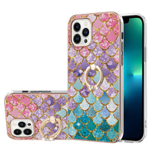 Load image into Gallery viewer, Electroplating Pattern IMD TPU Shockproof Case with Rhinestone Ring Holder, For iPhone 16 Pro Max, For iPhone 16 Pro, For iPhone 16 Plus, For iPhone 16, For iPhone 15 Pro Max, For iPhone 15 Pro, For iPhone 15 Plus, For iPhone 15
