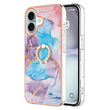 Load image into Gallery viewer, Electroplating Pattern IMD TPU Shockproof Case with Rhinestone Ring Holder, For iPhone 16 Pro Max, For iPhone 16 Pro, For iPhone 16 Plus, For iPhone 16, For iPhone 15 Pro Max, For iPhone 15 Pro, For iPhone 15 Plus, For iPhone 15