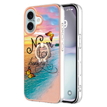 Load image into Gallery viewer, Electroplating Pattern IMD TPU Shockproof Case with Rhinestone Ring Holder, For iPhone 16 Pro Max, For iPhone 16 Pro, For iPhone 16 Plus, For iPhone 16, For iPhone 15 Pro Max, For iPhone 15 Pro, For iPhone 15 Plus, For iPhone 15