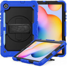 Load image into Gallery viewer, For Samsung Galaxy Tab S6 Lite P610 Shockproof Colorful Silicone + PC Protective Case with Holder &amp; Shoulder Strap &amp; Hand Strap &amp; Pen Slot