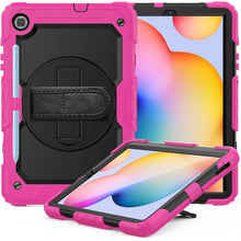 Load image into Gallery viewer, For Samsung Galaxy Tab S6 Lite P610 Shockproof Colorful Silicone + PC Protective Case with Holder &amp; Shoulder Strap &amp; Hand Strap &amp; Pen Slot