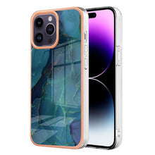 Load image into Gallery viewer, Electroplating Marble Dual-side IMD Phone Case, For iPhone 16 Pro Max, For iPhone 16 Pro, For iPhone 16 Plus, For iPhone 16, For iPhone 15 Pro Max, For iPhone 15 Pro, For iPhone 15 Plus, For iPhone 15