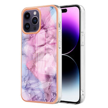 Load image into Gallery viewer, Electroplating Marble Dual-side IMD Phone Case, For iPhone 16 Pro Max, For iPhone 16 Pro, For iPhone 16 Plus, For iPhone 16, For iPhone 15 Pro Max, For iPhone 15 Pro, For iPhone 15 Plus, For iPhone 15