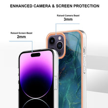Load image into Gallery viewer, Electroplating Marble Dual-side IMD Phone Case, For iPhone 16 Pro Max, For iPhone 16 Pro, For iPhone 16 Plus, For iPhone 16, For iPhone 15 Pro Max, For iPhone 15 Pro, For iPhone 15 Plus, For iPhone 15