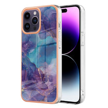 Load image into Gallery viewer, Electroplating Marble Dual-side IMD Phone Case, For iPhone 16 Pro Max, For iPhone 16 Pro, For iPhone 16 Plus, For iPhone 16, For iPhone 15 Pro Max, For iPhone 15 Pro, For iPhone 15 Plus, For iPhone 15