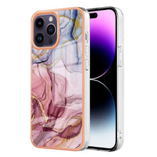 Load image into Gallery viewer, Electroplating Marble Dual-side IMD Phone Case, For iPhone 16 Pro Max, For iPhone 16 Pro, For iPhone 16 Plus, For iPhone 16, For iPhone 15 Pro Max, For iPhone 15 Pro, For iPhone 15 Plus, For iPhone 15