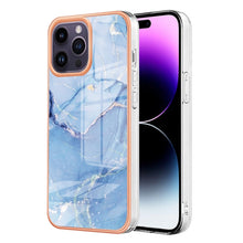 Load image into Gallery viewer, Electroplating Marble Dual-side IMD Phone Case, For iPhone 16 Pro Max, For iPhone 16 Pro, For iPhone 16 Plus, For iPhone 16, For iPhone 15 Pro Max, For iPhone 15 Pro, For iPhone 15 Plus, For iPhone 15