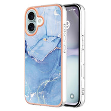 Load image into Gallery viewer, Electroplating Marble Dual-side IMD Phone Case, For iPhone 16 Pro Max, For iPhone 16 Pro, For iPhone 16 Plus, For iPhone 16, For iPhone 15 Pro Max, For iPhone 15 Pro, For iPhone 15 Plus, For iPhone 15