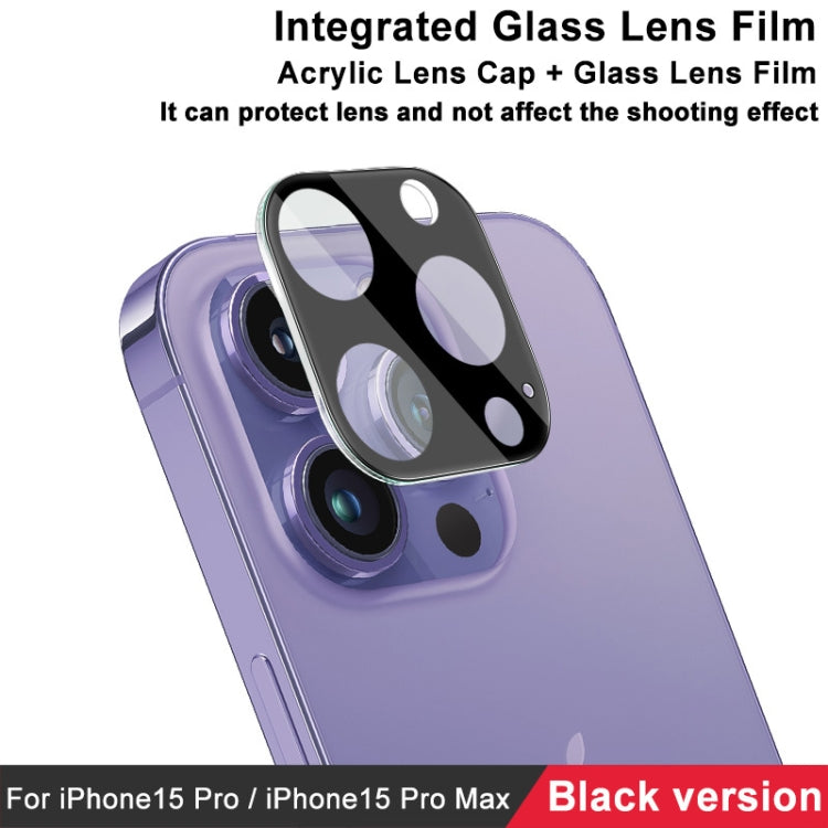 imak High Definition Integrated Glass Lens Film Black Version, For iPhone 15 Pro / 15 Pro Max, For iPhone 15  / 15 Plus