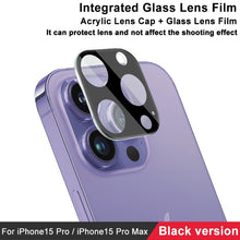 Load image into Gallery viewer, imak High Definition Integrated Glass Lens Film Black Version, For iPhone 15 Pro / 15 Pro Max, For iPhone 15  / 15 Plus