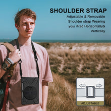 Load image into Gallery viewer, Shockproof Colorful Silicone + PC Protective Case with Holder &amp; Shoulder Strap &amp; Hand Strap &amp; Pen Slot, For Samsung Galaxy Tab S6 Lite P610, For iPad Pro 12.9 2021 / 2020