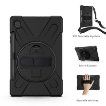 Load image into Gallery viewer, Shockproof Colorful Silicone + PC Protective Case with Holder &amp; Shoulder Strap &amp; Hand Strap &amp; Pen Slot, For Samsung Galaxy Tab S6 Lite P610, For iPad Pro 12.9 2021 / 2020