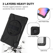 Load image into Gallery viewer, Shockproof Colorful Silicone + PC Protective Case with Holder &amp; Shoulder Strap &amp; Hand Strap &amp; Pen Slot, For Samsung Galaxy Tab S6 Lite P610, For iPad Pro 12.9 2021 / 2020