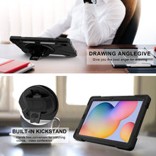 Load image into Gallery viewer, Shockproof Colorful Silicone + PC Protective Case with Holder &amp; Shoulder Strap &amp; Hand Strap &amp; Pen Slot, For Samsung Galaxy Tab S6 Lite P610, For iPad Pro 12.9 2021 / 2020