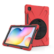 Load image into Gallery viewer, Shockproof Colorful Silicone + PC Protective Case with Holder &amp; Shoulder Strap &amp; Hand Strap &amp; Pen Slot, For Samsung Galaxy Tab S6 Lite P610, For iPad Pro 12.9 2021 / 2020