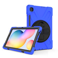 Load image into Gallery viewer, Shockproof Colorful Silicone + PC Protective Case with Holder &amp; Shoulder Strap &amp; Hand Strap &amp; Pen Slot, For Samsung Galaxy Tab S6 Lite P610, For iPad Pro 12.9 2021 / 2020