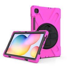 Load image into Gallery viewer, Shockproof Colorful Silicone + PC Protective Case with Holder &amp; Shoulder Strap &amp; Hand Strap &amp; Pen Slot, For Samsung Galaxy Tab S6 Lite P610, For iPad Pro 12.9 2021 / 2020