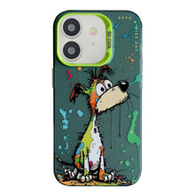 Load image into Gallery viewer, Animal Pattern Oil Painting Series PC + TPU Phone Case, For iPhone 11