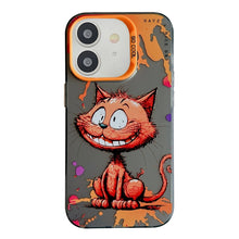Load image into Gallery viewer, Animal Pattern Oil Painting Series PC + TPU Phone Case, For iPhone 11
